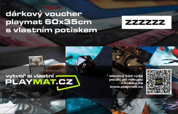 darkový voucher playmat s vlastním postiskem